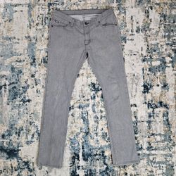 Vans Mens Skinny Jeans 32 x 32 Gray Stretch Denim Off The Wall Skate Style
