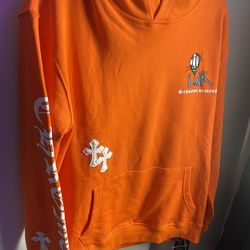 Orange Chrome Hearts Hoodie