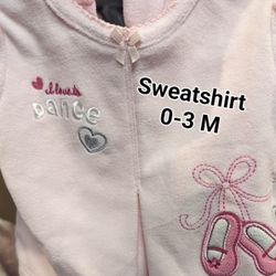 Pink Sweatshirt 0-3M