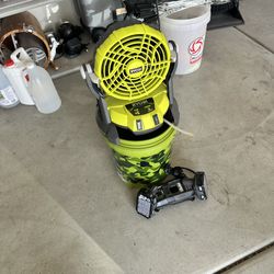 Ryobi Bucket Fan & Misting