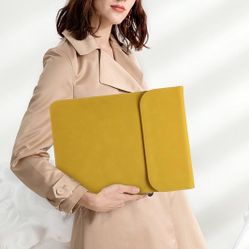 Yellow Suede Laptop Sleeve