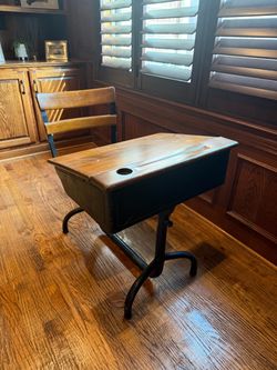 Antique school desk