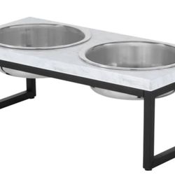 Elevated Dog Bowls And Silicone Mat