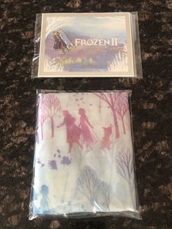 NWT Sealed Disney’s Frozen 2 Movie Club Exclusive Women’s Scarf & Trading Pin & Certificate