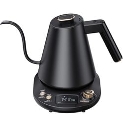BRAND NEW 1200W Gooseneck Electric Kettle With Temperature Control, LCD Display, Quick Heating, Automatic Shut Off(0.8L)