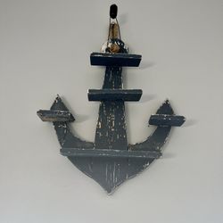 Blue Anchor Shelf / Wall Decor 