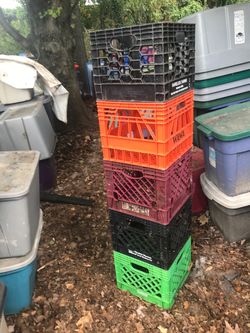 Heavy duty milk crates or five for only $45