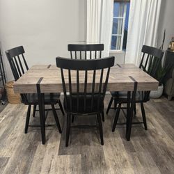 Black Wooden Dining Chairs