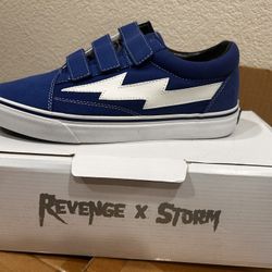 Revenge X Storm Blue Velcro Sneakers – New