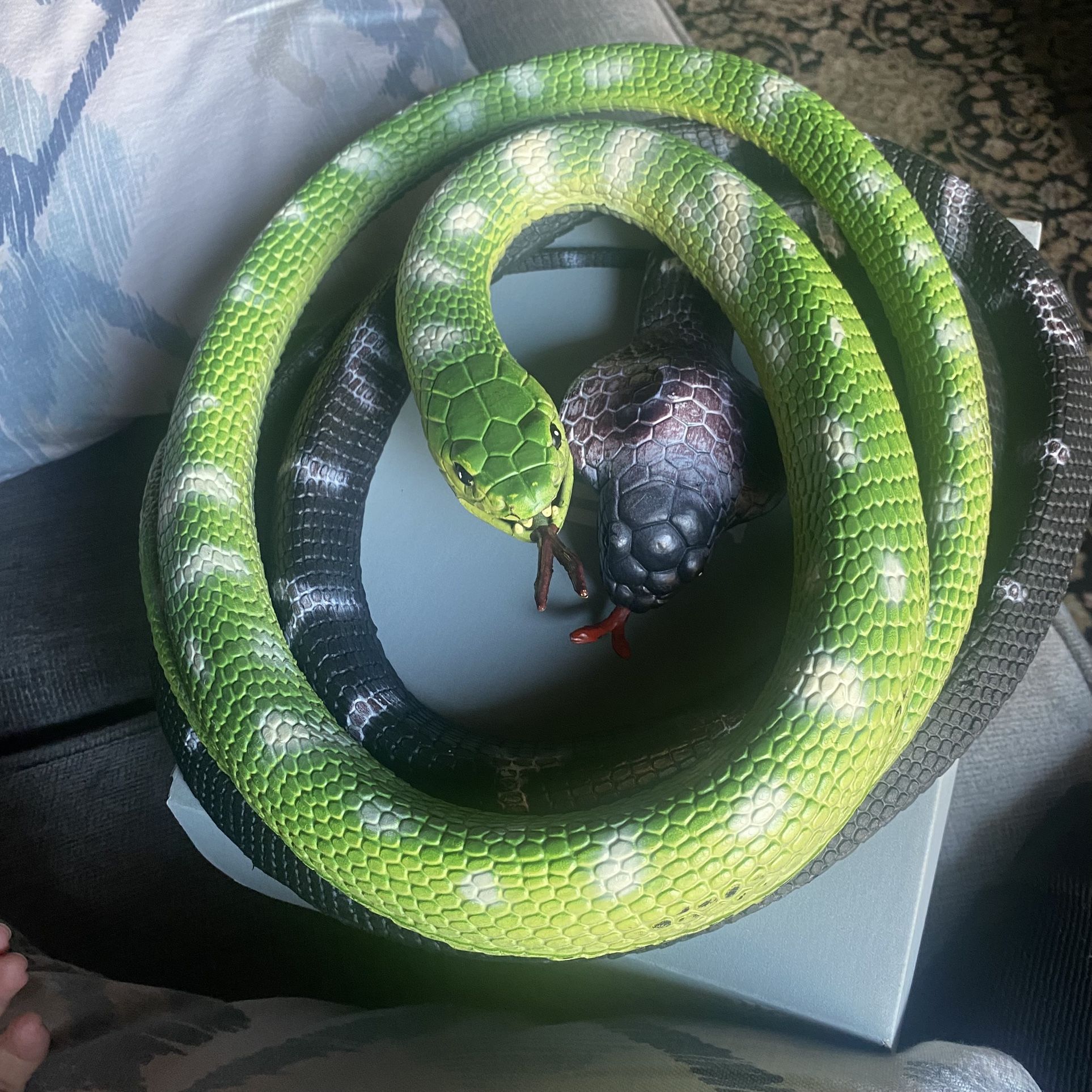 Toys R Us Maidenhead Green Snake Soft Rubber Realistic Toy