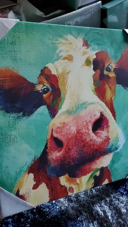 Cow frame 20x20 cuadro de vaca