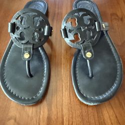 Tory Burch Miller Sandals Size 6 Black
