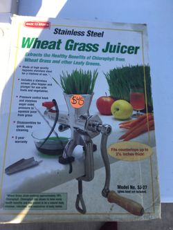 Wheat grass juicer