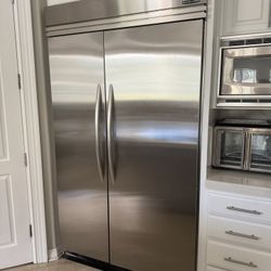 Kitchen aid 48” Double Door Built-In Side-by-Side Stainless Steel