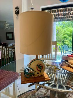 VINTAGE RIDDELL MIAMI DOLPHINS HELMET TABLE LAMP!