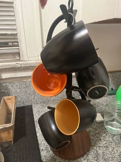Mug set and holder