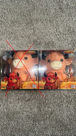 Highland Cow Squishy Toy New in Box