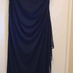 Navy beaded gown size 14