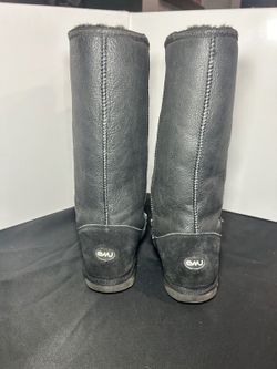 EMU Australia Black Sheepskin Leather Winter Boots