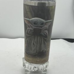 Star Wars Baby Yoda 20 oz Stainless Steel Tumbler Tervis Mandalorian   This 20 oz stainless steel tumbler is the perfect addition to any Star Wars fan
