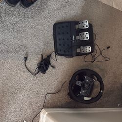 logitech steer wheel and pedal system for xbox and pc