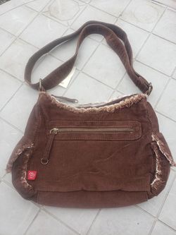 Brand New Brown Corduroy Purse From Maurices With Tag