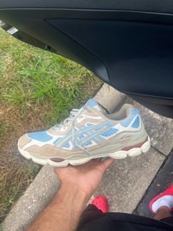ASIC gel nyc harbor blue wood crepe