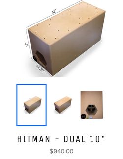 Hit Man Dual 10’s Speaker I’m Box And Ready To Go
