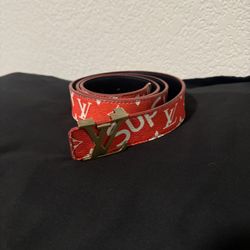 Louis Vuitton Supreme Leather Belt 