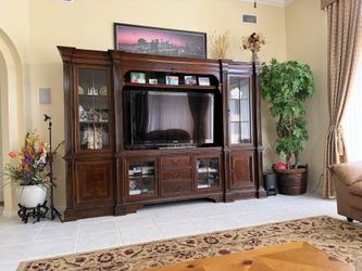 Pick up for Free - Expandable Baers Solid Wood Entertainment Center in new condition