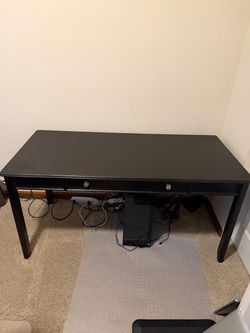 Complete 3-Piece Office Set - Wood Desk & 2 Matching Bookcases