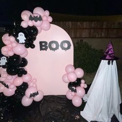 Balloon Backdrop, Halloween Balloon Backdrop