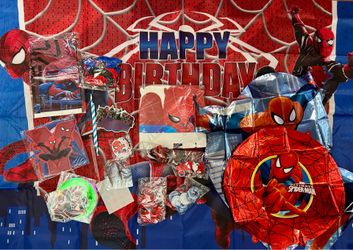 Spider man birthday party decorations supplies.