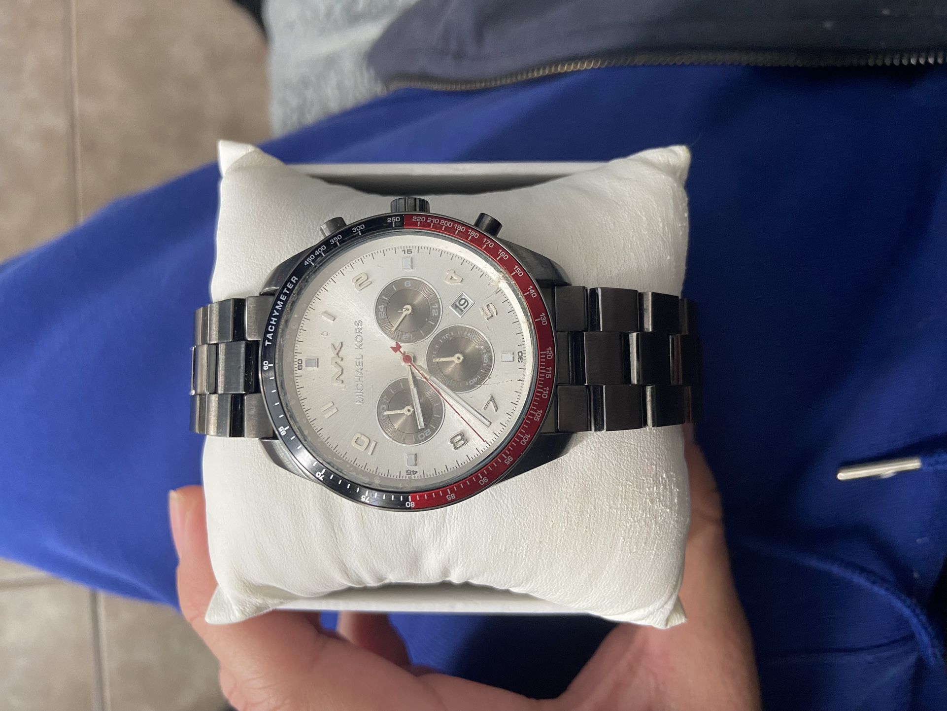 Sonnet Encore/ST G4 1200/2M ジャンク Oversized Panorama Two-Tone Watch in GUNMETAL - Sale | Michael