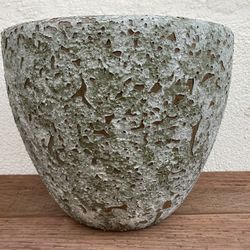 12” Liberty Bell Ocean Rock Ceramic Pot Planter