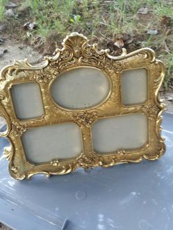 Gold Vintage Picture Frame Collage