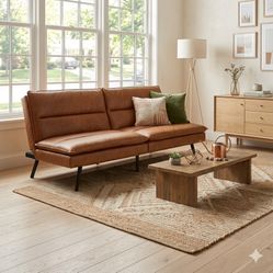 Futon Leather Sofa Bed