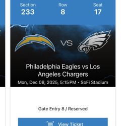 Los Angeles Chargers vs Philadelphia Eagles 