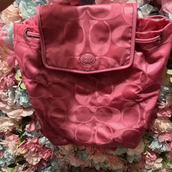 Coach Pink Backpack 