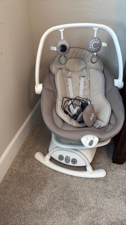 Glider and rocker walnut brown