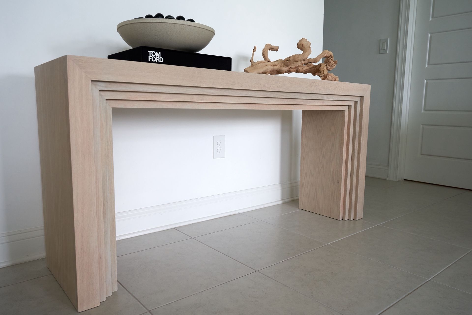 Exquisite Custom-Built Cumberland-Inspired Console Table
