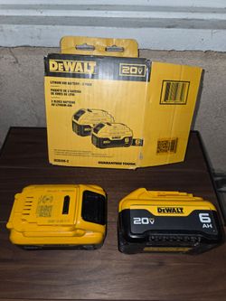 Dewalt 20v Battery 6Ah $60 ea. (Price Is Firm)