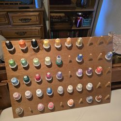 Embroidery Threads And Wall Mount