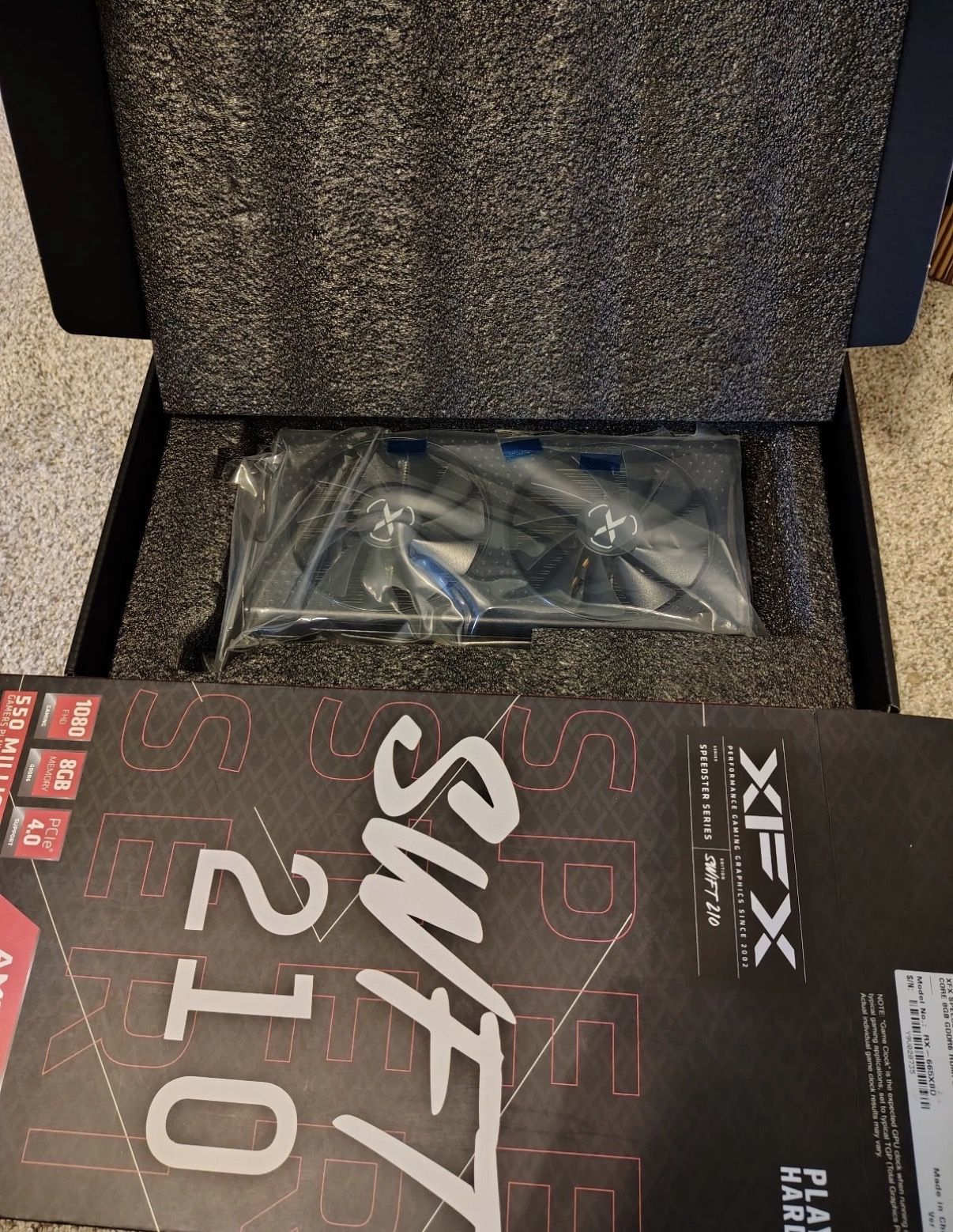 XFX SWFT 210 AMD Radeon RX 6650 XT  8GB GDDR6 Graphics Card Used Good Condition