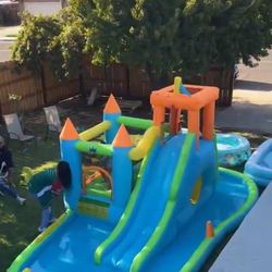 Kids Swimming Pool/slide And Jump House 