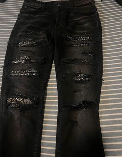 Amiri Paisley Bandana Thrasher Jeans