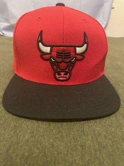 Red And Black Bulls Hat