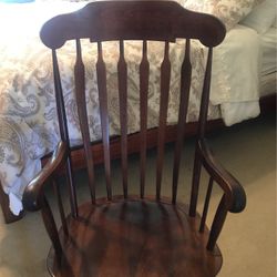 Wooden rocking chair