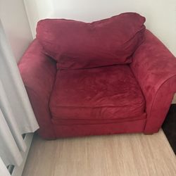 Oversized Red Chair 