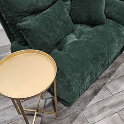 Love Seat & Gold Table